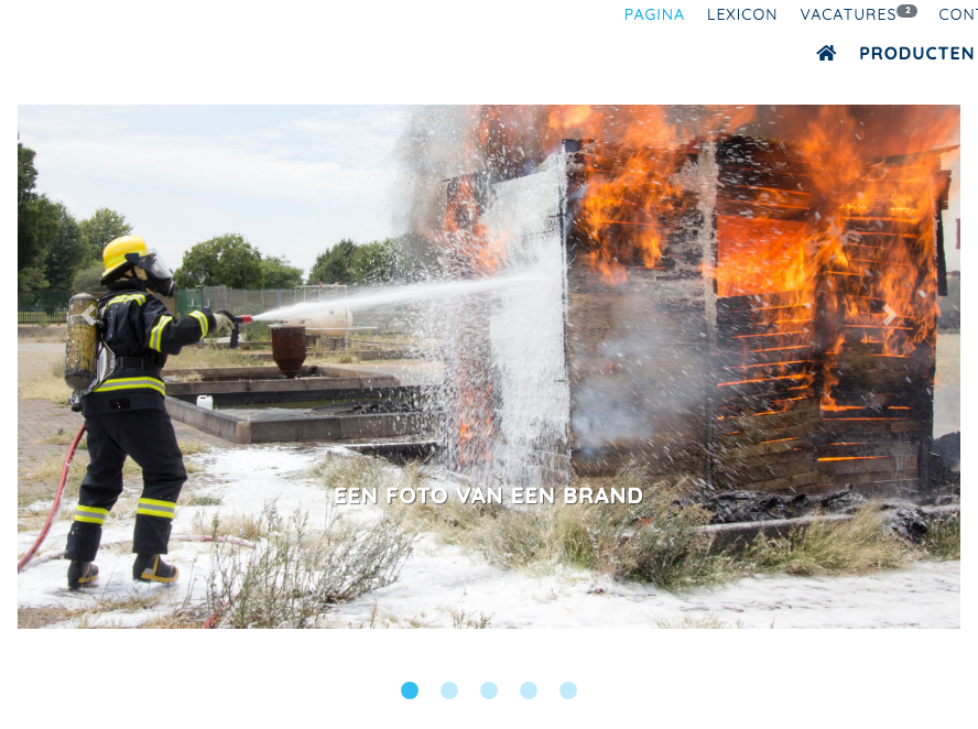 Foto-carrousel op de site