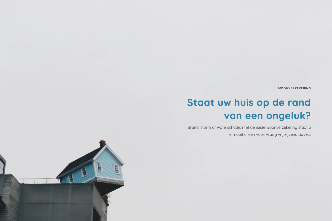 Foto met overlay op de site