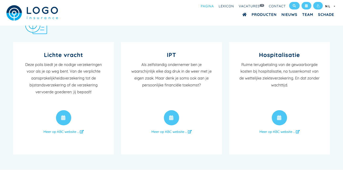 Lexicon-blok op de site
