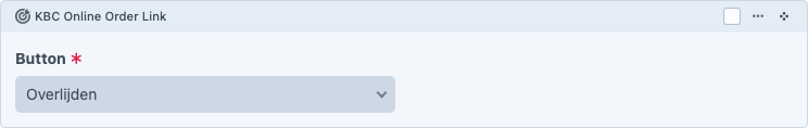 KBC Online Order Link in de Content Builder
