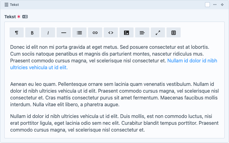 Tekst-blok in de Content Builder